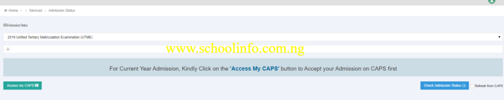 Jamb Admission Status Checker Portal 2020 2021 Jamb Org Ng Efacility Schoolinfo Com Ng