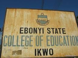 Ebonyi State College of Education Ikwo Admission List